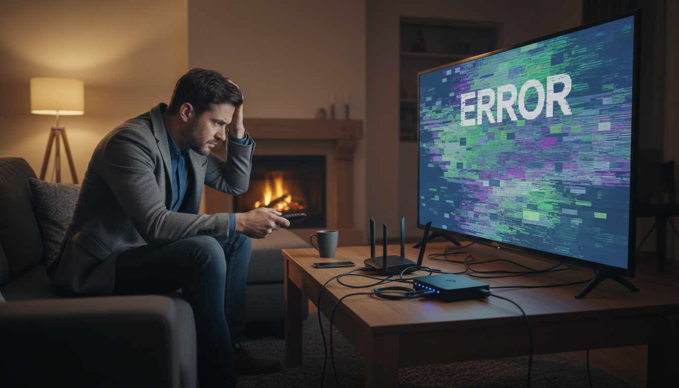 حل مشكلة التقطيع IPTV