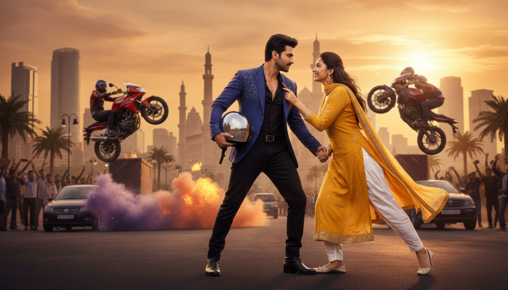 مشاهد من فيلم هندي يجمع بين الإكشن والرومانسية
