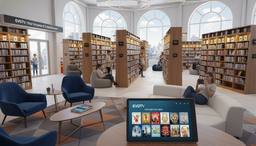 مكتبة محتوى ضخمة EVDTV